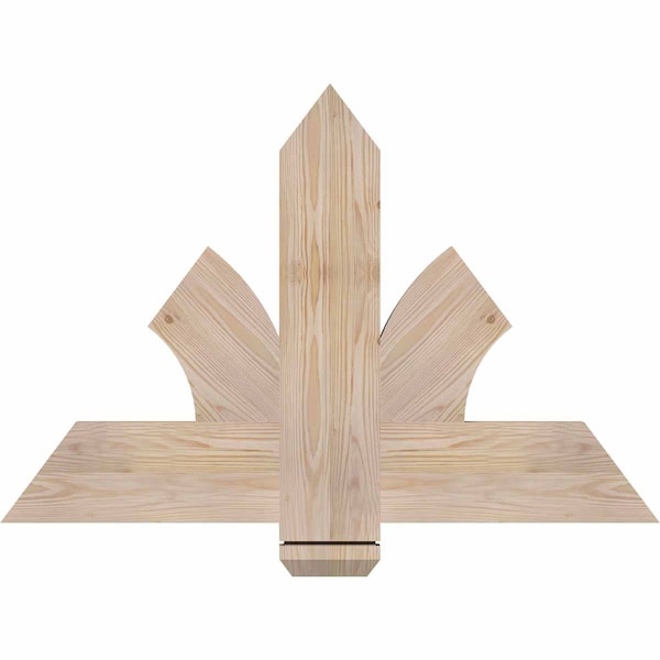 Ekena Millwork Redmond Smooth Timber Gable Bracket, Douglas Fir, 36"W x 24"H x 1 1/2"D x 5 1/2"F, 16/12 Pitch GBW036X24X0206RED00SDF - main